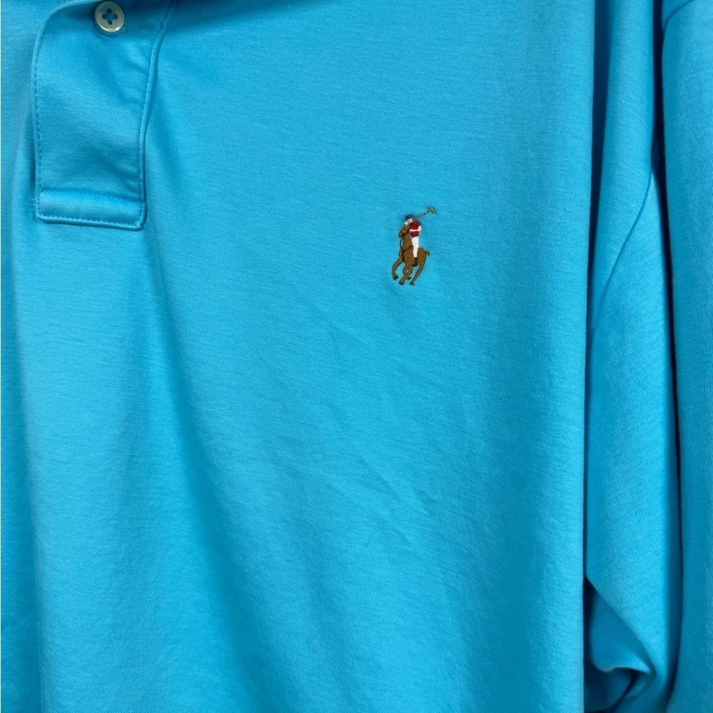 Polo Ralph Lauren Men's Blue Polo Shirt 2XB - Picture 2 of 5